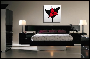 Zarum-Art-Painting-3 lips-Lip-Series-bedroom